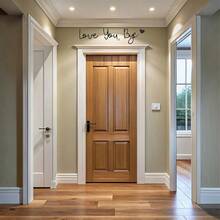 Love You Bye Wall Decor Valentine's Day Heart Letter Wooden Wall Art Sign For Entryway Hallway Living Room