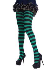 1pc Striped Tights, European & American Popular Christmas Striped Pantyhose, Skinny Mismatched (Fits Up To 130lbs), Cozy - Multicolor - View 37