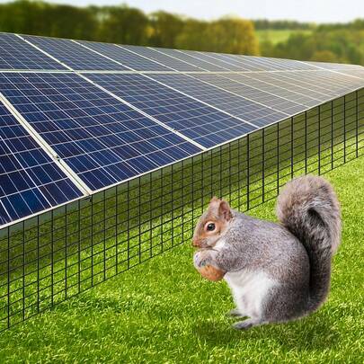 Black Solar Panel Bird Guard (Iron, PVC, Aluminum), 100ft*8in Solar Panel Bird Mesh - 0.5*0.5in Mesh Bird Guard With 70 Fastener Clips, 0.05in Wire Diameter Solar Panel Protector, Bird & Rodent Guard For Solar Panels/Farmhouses/Roads/Gardens.