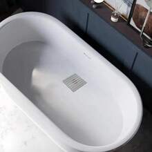 Swirl Drain Guard Cover Stainless Steel Rustproof Plate Square Grate 6"/15cm - Baby Pink - View 3