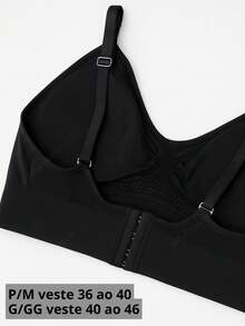 Basic Bra With Removable Pads And Adjustable Straps - Sutia Import - màu đen - Xem 3