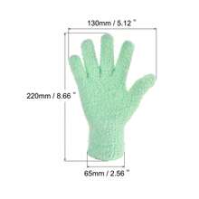 Dusting Cleaning Gloves Microfiber Mittens For Plant Blinds Lamp Window, 1 Pair