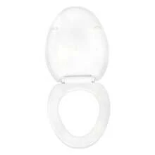 Asiento de Inodoro con Abatimiento de Cierre Lento, Fabricado en Plstico Reistente Color Blanco con Kit de Instalacin. - blanco - Ver 5