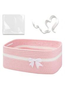 1pc Christmas Gift Basket, Storage Basket Gift Candy Hamper, Christmas Storage Basket, Gift Basket, Suitable For Bedroom Living Room Storage, Suitable For Autumn/Winter Storage, Atmosphere Storage Basket, Christmas Gift Storage Basket, Christmas Gift Storage Basket