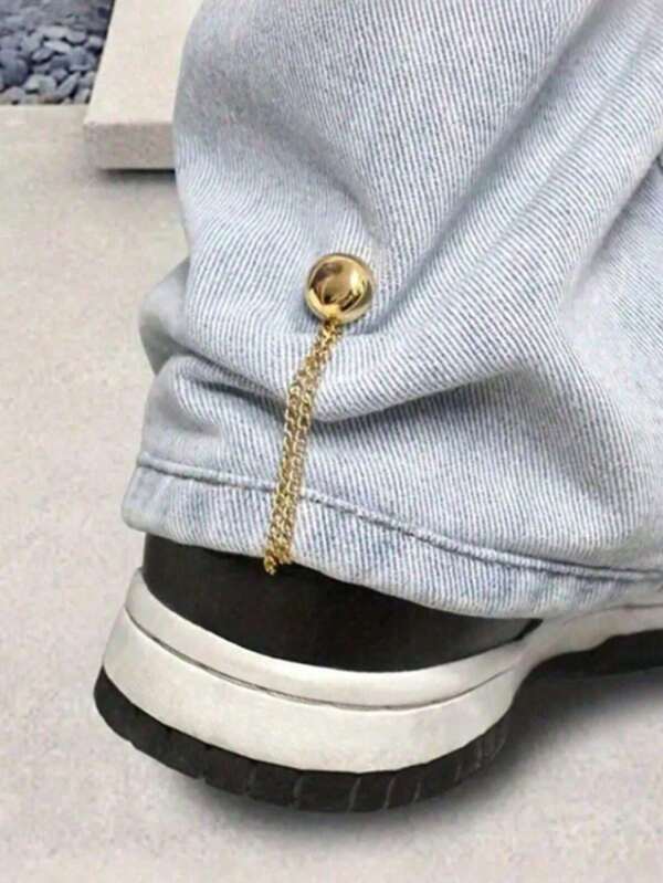 2 Pcs Of Trouser Leg Shortening Buttons To Prevent Trouser Legs From Dragging At The Bottom, Hidden Button Trouser Leg Closure Device, Seamless Design To Prevent Trouser Legs From Dragging On The Ground, Suitable For Jeans And Pants, Waterproof, Portable, Wear-Resistant, Shortening Craftsmanship, Corner Knot, Belt