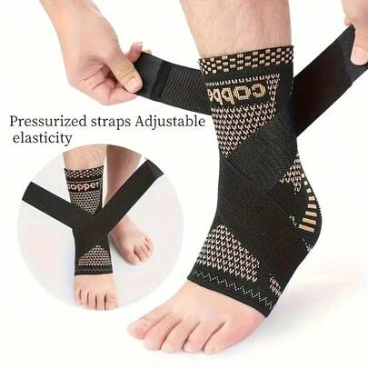 1 chiếc đai nén mắt cá chân, đai hỗ trợ mắt cá chân unisex, thích hợp cho các hoạt động thể thao hàng ngày, tập thể dục, nâng tạ, yoga, pilates, cắm trại, leo núi, bóng rổ và các hoạt động khác.