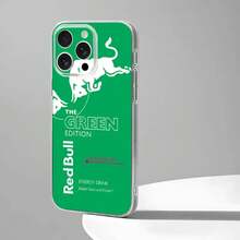 Fashion Red Bull Logo Phone Case Cover Compatible With  17 Pro Max 16 15 14 12 13 11 Mini X XR XS Plus Black Silicone Transparent Cover, Cover Compatible With  17 Pro Case,  17 Pro Max Case,  17 Case,  16 Pro Case - TMS7 - Xem 7