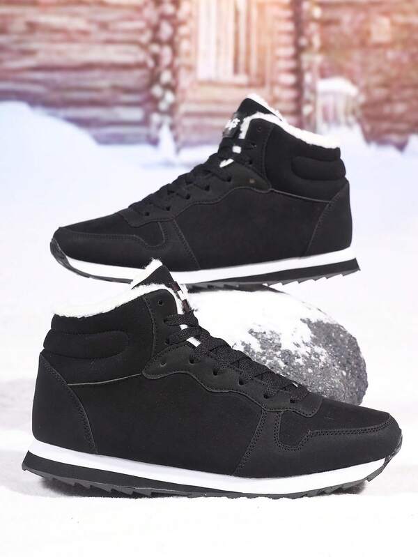 Women's Winter Lace-Up Round Toe Ankle Boots, Outdoor/Vacation Lightweight Comfortable Breathable Unisex Casual Campus Style Sneakers