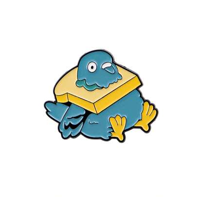 1pc Pigeon Brooch, Suitable For Backpacks, Bags And Clothes, A Perfect Gift For Friends, Exquisite Enamel Lapel Pin - Cute Badge For Backpacks And Clothes