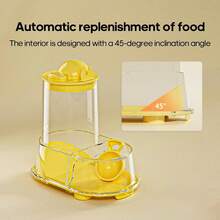 1pc Hamster Food And Water Bowl,Automatic Chinchilla Food Bowl - Stable Large Capacity Detachable Water Dispenser For Mice Hedgehog Ferret Chinchilla Pigeons Parrots - Multicolor - View 3
