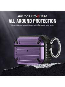Military Industry Anti-Fall Thickened Apple Bluetooth Earphone Case, Earphone Charging Case Protective Cover