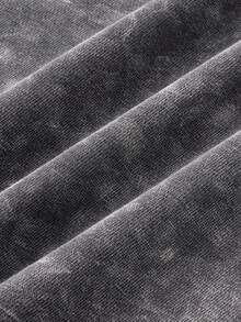 Bộ đồ nam Shwiy mùa xuân/hè gồm quần short ôm dáng màu đen bạc, áo tank top không tay in họa tiết báo chí tối giản thời trang và áo vest in chữ hoạt hình, phù hợp mặc hàng ngày. - màu đen - Xem 8