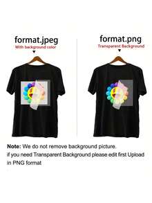 Custom Iron On Transfers, Customized Thermal Transfer, Personalized Your Photo/Text/Image, Iron On Transfers For T-Shirts, DTF Transfers Ready To Press, Iron On Transfers For T Shirts, Custom T Shirt, DTF Transfer Film