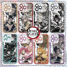 Japanese Anime Demons Slayers Phone Case For IPhone 16 15 14 13 12 11 Mini Pro Max X XR XSMax 7 8 Plus SE20 Transparent CoveriPhone17 Promax Case For IPhone17 16 15 14 13 12 11 - TSY-236TSY2410163013 - Xem 3
