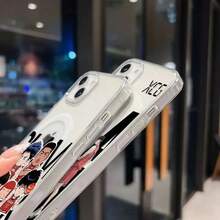 Funda de teléfono magnética compatible con Anime S-Slam D-Dunk MagSafe para iPhone 16, 15, 14, 13, 12, 11, 8, 7 Plus, Pro Max, X, XR, XS Max, de TPU suave y transparente. Funda compatible con iPhone 17 Pro Max, 17 Pro, 17, 16 Pro Max. - TCX-260TCX58230A1 - Ver 6