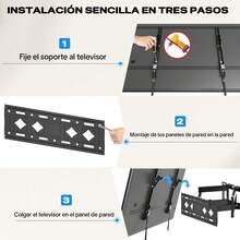 TV Mounts, Stands & Turntables - Black - View 6