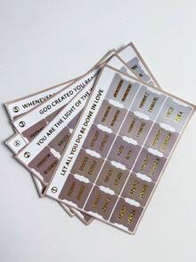 1 Set (5 Pcs) Gold Foil Embossed Large Font Bible Index Tabs - Khaki Embossed Gold Bible Book Tabs With Book Titles And Chapter/Verse Numbers - Durable Study Guide For Men & Women, Navigation Tool For Personal Or Group Bible Study, Elegant Gold Foil Embossed Design Enhances Visibility, Suitable For Daily Office And Bible Study Meetings, Scripture Marking Symbols, Church Members, Religious Scholars - Multicolor - View 9