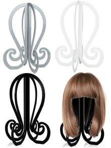 Wig Stand Display Holder – Portable Wig And Hair Styling Holder, Stylish And Lightweight Design For Drying, Storing Or Displaying Wigs | Wig Cap, Hair Accessories, Hair Styling And Halloween Decoration