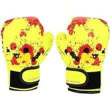 Bnineteenteam Guantes de Boxeo para niños, Dibujos Animados para niños Guantes de Entrenamiento MMA Guantes de Entrenamiento de Boxeo de Cuero de PU para niños de 2 a 11 años - 1 - Ver 2