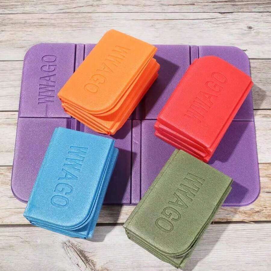 1pc Foldable Foam Seat Cushion, Portable Waterproof Picnic Mat, Anti-Moisture Camping Pad, Multifunctional Outdoor Travel Camping Tool - Multicolor - View 1