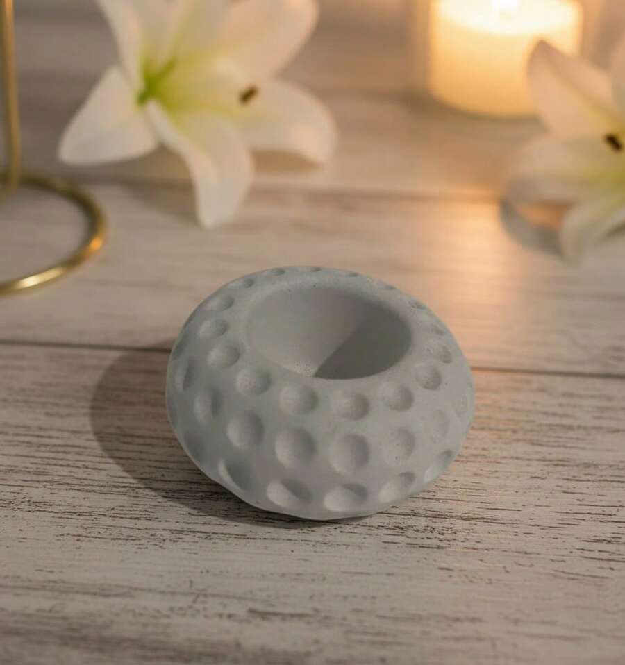 maceta ovalada ideal para recuerdos, velas , plantas para interiores - Blanco - Ver 1