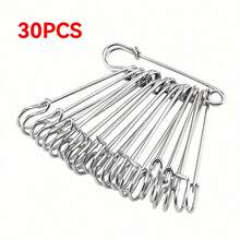 30 Large Pins 2.9" Heavy Duty Blanket Pins Bulk Lock Pins Fasteners For Blankets Crafts Skirts Brooch Making - Silver - View 11