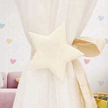 北欧风蓝色大星星窗帘绑带，男女童卧室窗帘薄纱装饰，蚊帐窗帘绳 - 彩色 - 查看 3