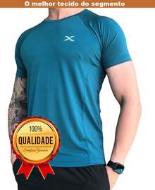 Slim Dry Fit T-Shirt - Petroleo - 查看 3