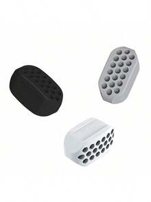 Entrenador de mentón y mandíbula, entrenador de músculos faciales para fitness, máquina de ejercicio de masticación con soportes de silicona