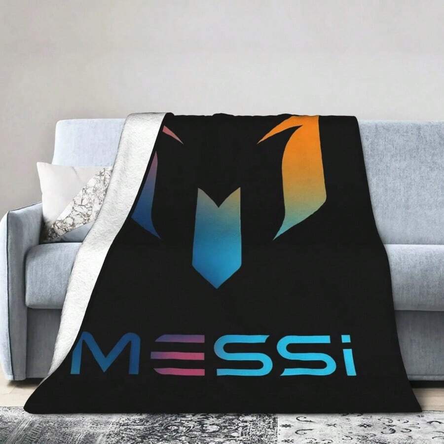 Argentina Number 10 Football Soccer Blanket Flannel Decoration Messied Portable Warm Throw Blanket For Home Couch Bedding Throws10 (1).Jpg - trắng - Xem 1