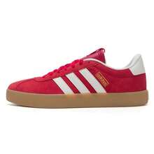 Adidas 女士红色低帮休闲运动鞋 VL COURT 3.0，舒适低帮鞋，适合日常通勤，复古户外运动鞋 KI5079 - 淺猩紅/漢玉白/樹脂黃 - 查看 2