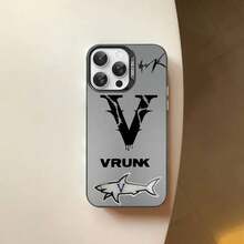 Custodia per telefono di stile V-VrunkS, compatibile con 16, 15, 14, 13, 12, 11 Pro Max, in finitura opaca bianca con effetto metallico laser aurora. Custodia compatibile con 17 Pro, 17 Pro Max, 17, 16 Pro.