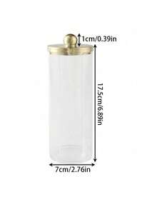 1/3pcs Qtip Holder Dispenser For Bathroom Jar Storage Organization, Dressing Table Cosmetic Organization, Suitable For Storing Cleaning Swabs, Balls, Pads, Dental Floss Sticks,Makeup Bag,Travel Essential - Multicolor - View 13