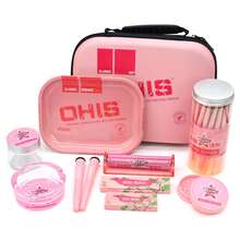 EVA材质吸烟配件套装，包含卷烟纸、烟灰缸、研磨器、储物罐、烟嘴、吸烟托盘、卷烟器等。家用及户外携带皆宜，是生日、节日、情人节的理想礼物。 - 彩色 - 查看 13