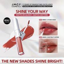 J.M.C.Y 二合一哑光和光泽唇彩，轻盈唇彩，打造自然妆容 - LIGHT MILK TEA - 查看 3