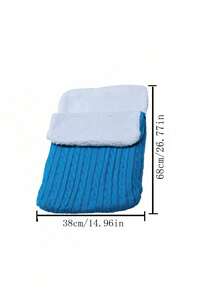 1件婴儿加厚针织保暖脚套，婴儿车垫，适用于婴儿推车，秋冬季户外使用