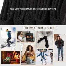 Calcetines Térmicos para Mujer Y Hombre, Calcetines Invierno 5 Pares Cómodo y Transpirable Calcetines de Lana Regalos Para Navidad Senderismo Running Esquiar Deportes - 1 - Ver 2