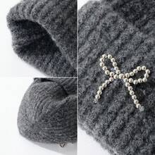 Women Beanie Hat - trắng - Xem 3