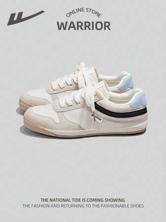 WARRIOR 1 par de zapatillas casuales de moda con cordones planos para mujer, zapatos de ocio de corte bajo