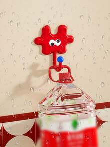 Multi-Functional Dopamine Cartoon Puzzle Wall Hooks For Nursery, Lightweight Luxury Adhesive Hooks For Home, Bathroom, Kitchen, Key & Clothing Hanger, Modern Minimalist, Nordic Style, Suitable For Spring, Summer, Back To School, Graduation, New Year, New Home, Teens, College Students, Newlyweds