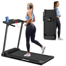 3-In-1 Treadmill, Portable Treadmills For Home With Handle, Foldable Treadmills For Home And Office, 300 Lbs Weight Capacity, LED Display Screen,A Treadmill Suitable For Home Exercise - US B Type Plug(110-127V) - View 2