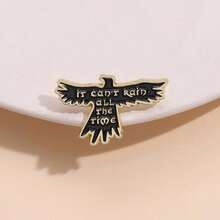 Personalized Creative Music Theme Album Peripheral Brooch Black English Short Sentences Metal Badge Accessory Pin - XZ9348 - 查看 5