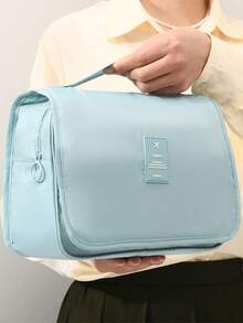 Bolsa de almacenamiento plegable de gran capacidad, multiusos y portátil para viajes. Bolsa de aseo, artículos de tocador y accesorios de ducha. Bolsa colgante impermeable para maquillaje y organizador de cosméticos. Artículos esenciales para viajes, playa, cruceros, regalos de dama de honor y útiles escolares. - Multicolor - Ver 15