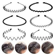 Paquete de 6 Diademas Deportivas Antideslizantes deástico para Mujer y Hombre - Ideal para Correr, Yoga y Actividades ísicas - A-6 piezas - Ver 1