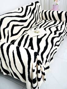 1pc Thick Plush Sofa Cover, Pet-Proof, High-End Sofa Slipcover, Full Sofa Protector