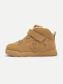 Balabala Kids Casual Sneakers, Boys & Girls Spring Autumn, Warm Lined Shoes - Brown Tone - View 3