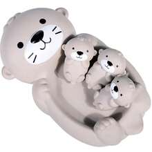 HUANG ER 儿童漂浮水獭沐浴玩具套装、密封漂浮戏水玩具、婴儿动物沐浴玩具、母婴水獭玩具套装浴缸玩具、1只水獭妈妈和3只水獭宝宝戏水玩具、可爱家庭浴缸玩具、亲子漂浮沐浴玩具、婴儿柔软挤压沐浴玩具、母亲节礼物、宝宝生日礼物 - 彩色 - 查看 14