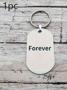 1pc Personalized Photo Keychain, Engraved Picture Keychain, Anniversary Gift, Custom Photos Text Keychain, Unique Keychain, Boyfriend Gift, Girlfriend Gift Idea, Valentine's Day Gift, Halloween, Christmas Gift - Multicolor - View 8