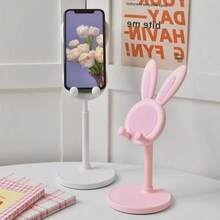 Kleiner Kaninchen Handyhalter, Büro Schreibtisch Handyhalter, verstellbar, süßer Stil für Studenten, Faul Zuhause Selfie Live-Streaming Ständer, Schreibtisch Zubehör