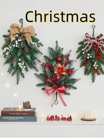 1 件圣诞树壁挂装饰，节日装饰